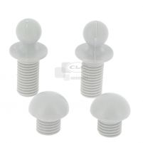 Embouts de repose-jambes blanc pour fauteuils